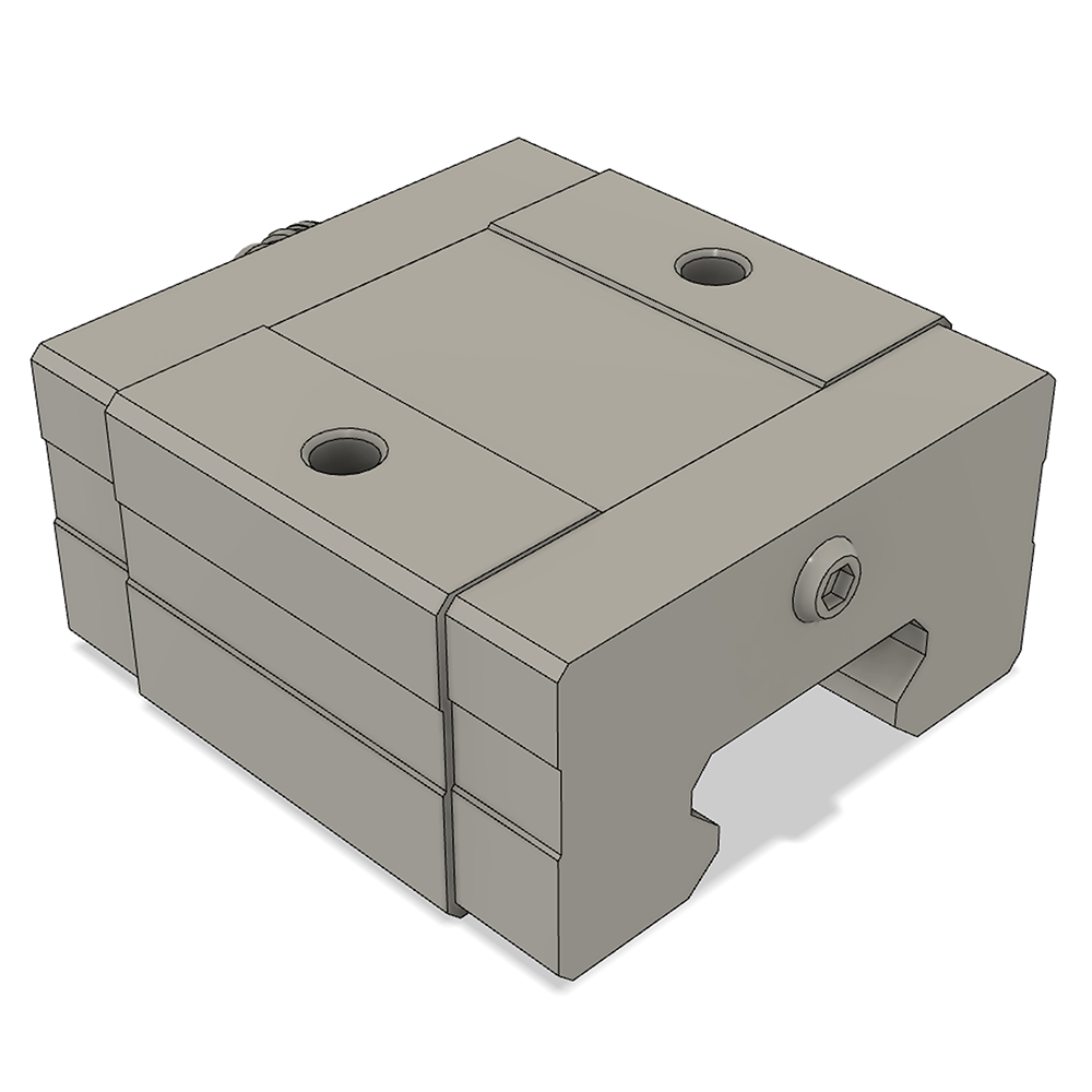 LSD35BK-HS-H-D-M6 AIRTAC LOW PROFILE RAIL BEARING<br>LSD 35MM SERIES, HIGH ACCURACY WITH NO PRELOAD (D) STANDARD, SQUARE MOUNT - SHORT BODY