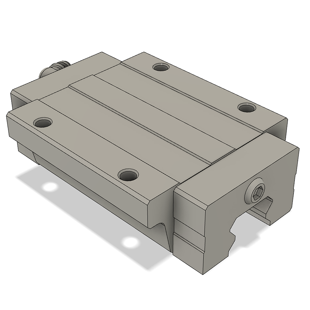 LSH20BK-F1L-H-SB-M6 AIRTAC PROFILE RAIL BEARING<br>LSH 20MM SERIES, HIGH ACCURACY WITH MEDIUMIUM PRELOAD (SB), TOP MOUNTING FLANGE - LONG BODY