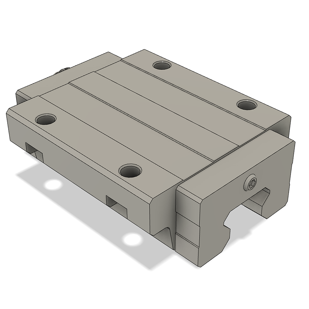 LSH35BK-F2L-N-SB-M6 AIRTAC PROFILE RAIL BEARING<br>LSH 35MM SERIES, NORMAL ACCURACY WITH MEDIUMIUM PRELOAD (SB), BOTTOM MOUNTING FLANGE - LONG BODY