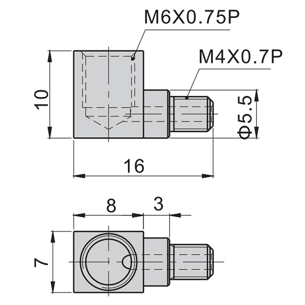 L-P-LM6 AIRTAC LINEAR RAIL PARTS<br>BEARING GREASE ELBOW NIPPLE M4 TO M6, FOR BEARING SERIES 15