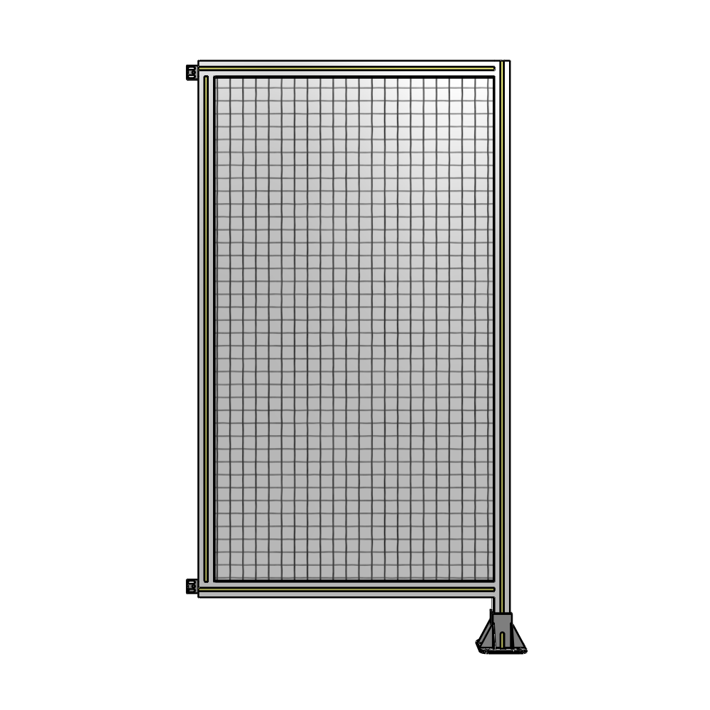 A2-1700-0900-0150-HYMFA SINGLE PANEL-LEG ON RIGHT WITH HINGES 1700MM X 900MM  1" MESH, FULLY ASSEMBLED