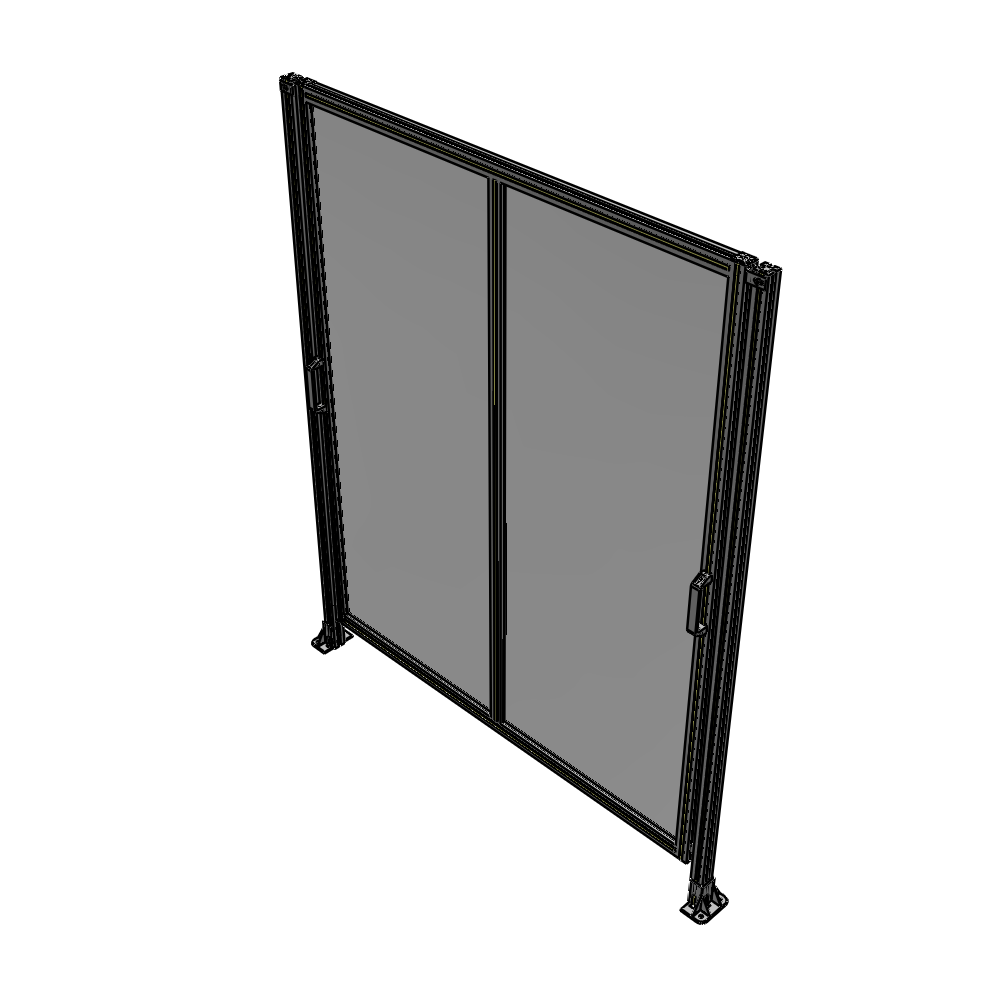 E4-2135-1750-0150-GYPTK DOUBLE REMOVABLE PANEL WITH LEGS 2135MM X 1750MM 1/4" POLYCARBONATE, AS A KIT