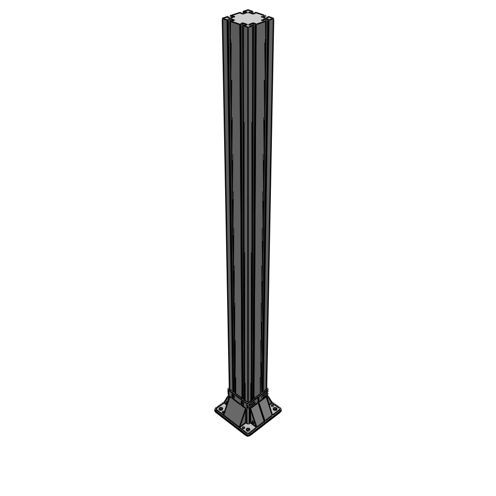 K3-1400-ZFA GUARDING POST 90 MM WIDE X 90 MM DEEP X 1400 MM TALL