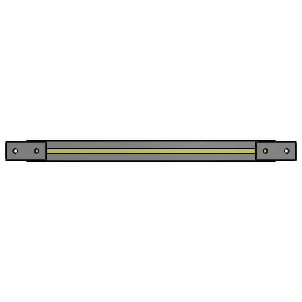 L1-0528-YTA 528MM LONG HALF STRAP, MOUNTS HORIZONTAL ON 1200MM WIDE DOUBLE WALL SECTIONS
