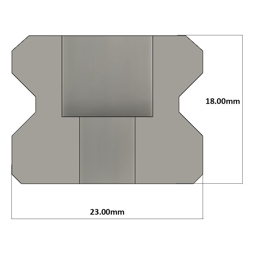 LSD30RLX1000-S20-N-D AIRTAC LOW PROFILE RAIL<br>LSD 30MM SERIES, NORMAL ACCURACY, 20MM END TO FIRST HOLE, CUT TO LENGTH OF 1000MM