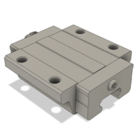 LSD25BK-F1N-H-D-M6 AIRTAC LOW PROFILE RAIL BEARING<br>LSD 25MM SERIES, HIGH ACCURACY WITH NO PRELOAD (D) STANDARD, TOP MOUNTING FLANGE - NORMAL BODY