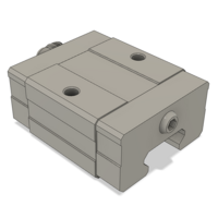 AIRTAC LOW PROFILE RAIL BEARING&lt;br&gt;LSD 25MM SERIES, HIGH ACCURACY WITH LIGHT PRELOAD (B), SQUARE MOUNT - SHORT BODY