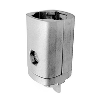 SOLUTION D28 TO SQUARE PROFILE CONNECTOR&lt;BR&gt;CONNECTOR END TO 45 SERIES PROFILE