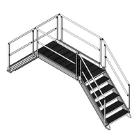 M-10353-45-2340-0915-1220-XX STAIRS & CROSSOVER - 45-DEG STAIRS X 2340 PLATFORM X 915 WIDE X 1220 CLEARANCE