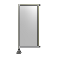 SINGLE PANEL-LEG ON LEFT WITH HINGES 1400MM X 600MM  1/4&quot; POLYCARBONATE, ASSEMBLED