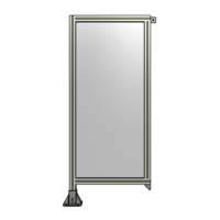 SINGLE PANEL-LEG ON LEFT WITH TIE PLATES AND ANGLE 1400MM X 600MM  1/4&quot; POLYCARBONATE, AS A KIT