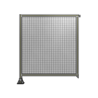SINGLE PANEL-LEG ON LEFT WITH TIE PLATES AND ANGLE 1400MM X 1200MM  1&quot; MESH, FULLY ASSEMBLED