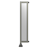SINGLE PANEL-LEG ON LEFT WITH HINGES 1700MM X 300MM  1/4&quot; POLYCARBONATE, FULLY ASSEMBLED
