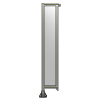 SINGLE PANEL-LEG ON LEFT WITH TIE PLATES AND ANGLE 1700MM X 300MM  1/4&quot; POLYCARBONATE, ASSEMBLED