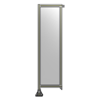 SINGLE PANEL-LEG ON LEFT WITH TIE PLATES AND ANGLE 1700MM X 450MM  1/4&quot; POLYCARBONATE, ASSEMBLED