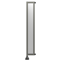 SINGLE PANEL-LEG ON LEFT WITH HINGES 2135MM X 300MM  1/4&quot; POLYCARBONATE, FULLY ASSEMBLED