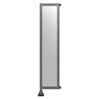 SINGLE PANEL-LEG ON LEFT WITH HINGES 2135MM X 450MM  1/4&quot; POLYCARBONATE, ASSEMBLED