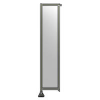 SINGLE PANEL-LEG ON LEFT WITH TIE PLATES AND ANGLE 2135MM X 450MM  1/4&quot; POLYCARBONATE, ASSEMBLED