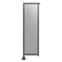 SINGLE PANEL-LEG ON LEFT WITH TIE PLATES AND ANGLE 2135MM X 600MM  1&quot; MESH, FULLY ASSEMBLED