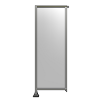 SINGLE PANEL-LEG ON LEFT WITH TIE PLATES AND ANGLE 2135MM X 750MM  1/4&quot; POLYCARBONATE, ASSEMBLED