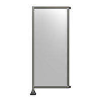SINGLE PANEL-LEG ON LEFT WITH HINGES 2135MM X 900MM  1/4&quot; POLYCARBONATE, FULLY ASSEMBLED