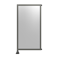 SINGLE PANEL-LEG ON LEFT WITH HINGES 2135MM X 1050MM  1/4&quot; POLYCARBONATE, FULLY ASSEMBLED