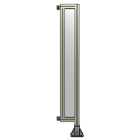 SINGLE PANEL-LEG ON RIGHT WITH HINGES 1400MM X 200MM  1/4&quot; POLYCARBONATE, FULLY ASSEMBLED