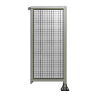 SINGLE PANEL-LEG ON RIGHT WITH TIE PLATES AND ANGLE 1400MM X 600MM  1&quot; MESH, FULLY ASSEMBLED