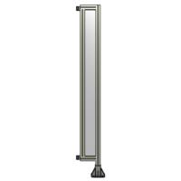SINGLE PANEL-LEG ON RIGHT WITH HINGES 1700MM X 200MM  1/4&quot; POLYCARBONATE, FULLY ASSEMBLED