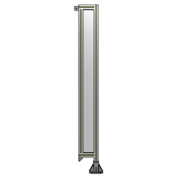 SINGLE PANEL-LEG ON RIGHT WITH TIE PLATES AND ANGLE 1700MM X 200MM  1/4&quot; POLYCARBONATE, AS A KIT
