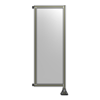 SINGLE PANEL-LEG ON RIGHT WITH HINGES 1700MM X 600MM  1/4&quot; POLYCARBONATE, ASSEMBLED