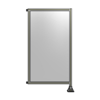 SINGLE PANEL-LEG ON RIGHT WITH HINGES 1700MM X 900MM  1/4&quot; POLYCARBONATE, FULLY ASSEMBLED