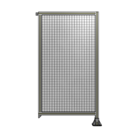 SINGLE PANEL-LEG ON RIGHT WITH TIE PLATES AND ANGLE 1700MM X 900MM  1&quot; MESH, FULLY ASSEMBLED