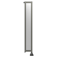 SINGLE PANEL-LEG ON RIGHT WITH TIE PLATES AND ANGLE 2135MM X 300MM  1/4&quot; POLYCARBONATE, ASSEMBLED