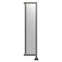 SINGLE PANEL-LEG ON RIGHT WITH HINGES 2135MM X 450MM  1/4&quot; POLYCARBONATE, ASSEMBLED