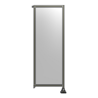 SINGLE PANEL-LEG ON RIGHT WITH TIE PLATES AND ANGLE 2135MM X 750MM  1/4&quot; POLYCARBONATE, ASSEMBLED