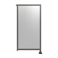 SINGLE PANEL-LEG ON RIGHT WITH TIE PLATES AND ANGLE 2135MM X 1050MM  1/4&quot; POLYCARBONATE, ASSEMBLED