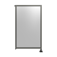 SINGLE PANEL-LEG ON RIGHT WITH TIE PLATES AND ANGLE 2135MM X 1200MM  1/4&quot; POLYCARBONATE, ASSEMBLED