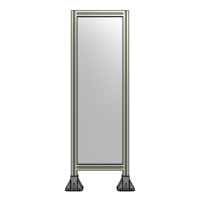 SINGLE PANEL-LEG ON  BOTH SIDES  1400MM X 450MM  1/4&quot; POLYCARBONATE, AS A KIT