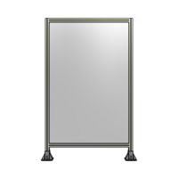SINGLE PANEL-LEG ON  BOTH SIDES  1700MM X 1050MM  1/4&quot; POLYCARBONATE, FULLY ASSEMBLED