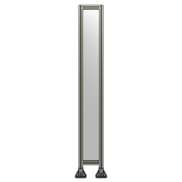 SINGLE PANEL-LEG ON  BOTH SIDES  2135MM X 300MM  1/4&quot; POLYCARBONATE, FULLY ASSEMBLED