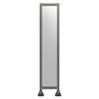 SINGLE PANEL-LEG ON  BOTH SIDES  2135MM X 450MM  1/4&quot; POLYCARBONATE, AS A KIT