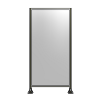 SINGLE PANEL-LEG ON  BOTH SIDES  2135MM X 1050MM  1/4&quot; POLYCARBONATE, FULLY ASSEMBLED