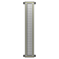SINGLE PANEL-NO LEGS WITH HINGES 1400MM X 200MM  1&quot; MESH, FULLY ASSEMBLED