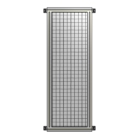 SINGLE PANEL-NO LEGS WITH HINGES 1400MM X 450MM  1&quot; MESH, FULLY ASSEMBLED