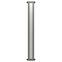 SINGLE PANEL-NO LEGS WITH HINGES 2135MM X 200MM  1/4&quot; POLYCARBONATE, AS A KIT