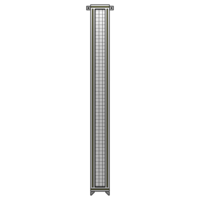 SINGLE PANEL-NO LEGS WITH TIE PLATES AND ANGLE 2135MM X 200MM  1&quot; MESH, FULLY ASSEMBLED
