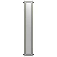 SINGLE PANEL-NO LEGS WITH HINGES 2135MM X 300MM  1/4&quot; POLYCARBONATE, FULLY ASSEMBLED