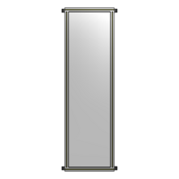 SINGLE PANEL-NO LEGS WITH HINGES 2135MM X 600MM  1/4&quot; POLYCARBONATE, ASSEMBLED