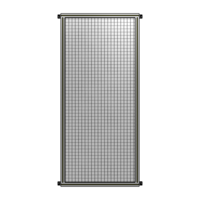 SINGLE PANEL-NO LEGS WITH HINGES 2135MM X 900MM  1&quot; MESH, FULLY ASSEMBLED